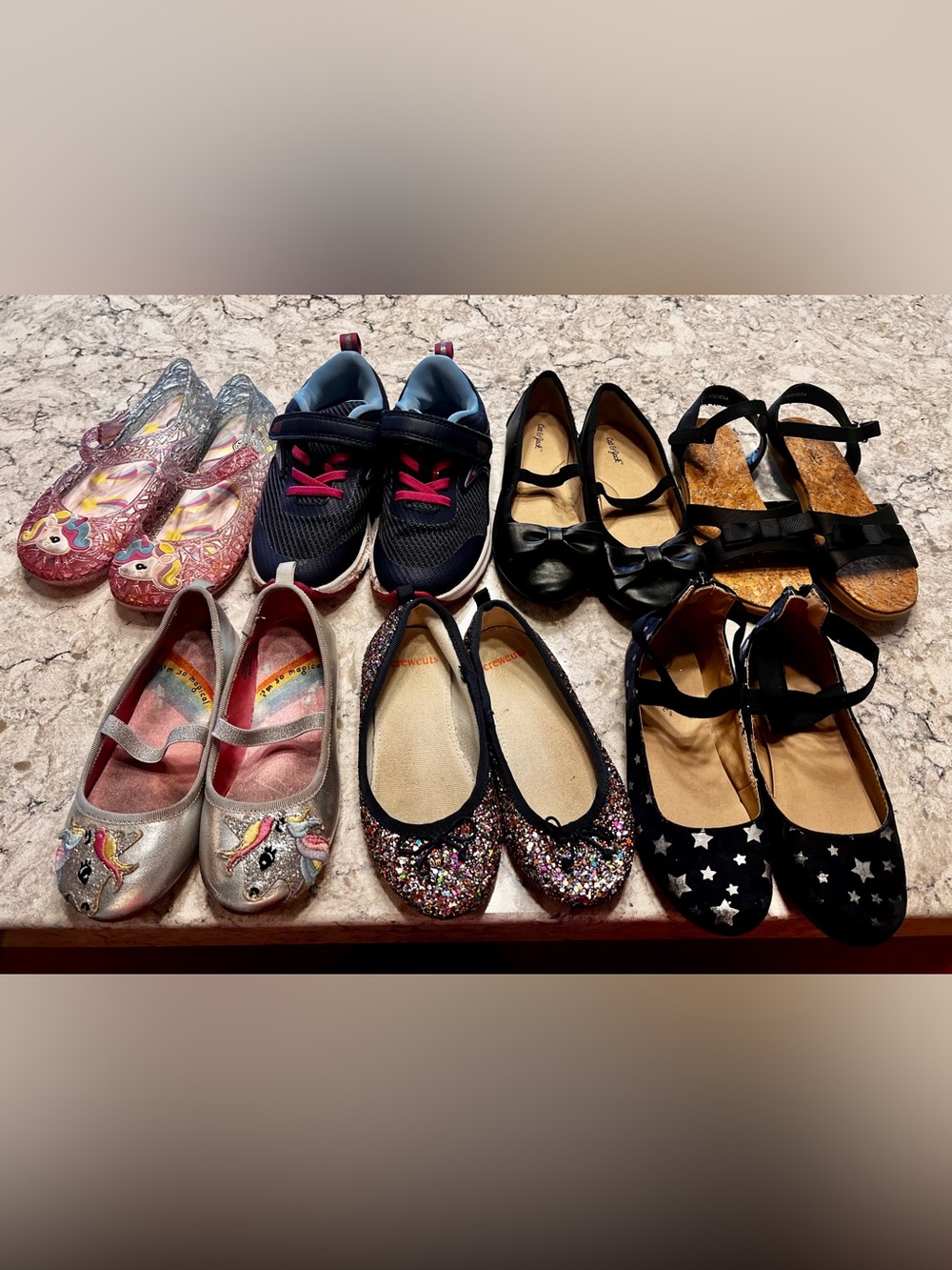 A lot of size 11 shoes.